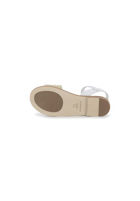 Sandali Bianchi e Beige Con Logo GIVENCHY KIDS | H3082610P